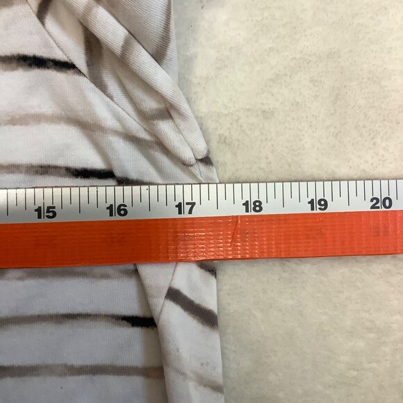 J. Jill Pure Jill Striped Tunic Blouse Women XS 3/4 Sleeve Pocket Cotton Blend - Picture 6 of 8